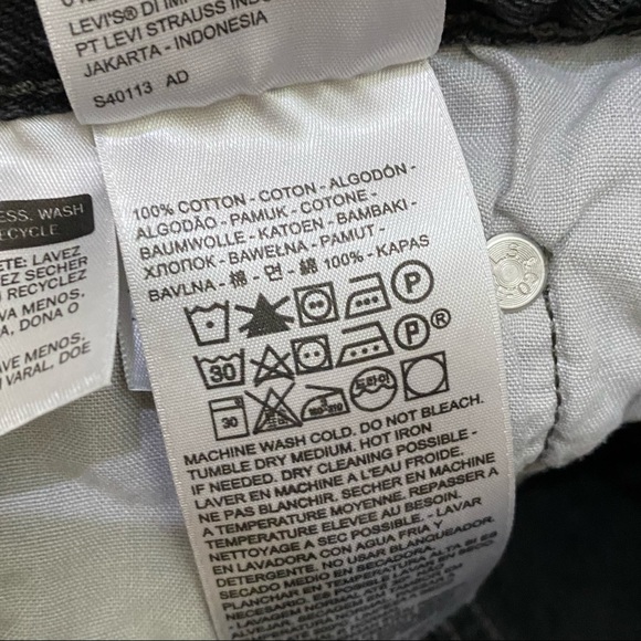 Levi’s 501 Black Denim Cut-Off Jean Shorts 31 - Picture 12 of 14